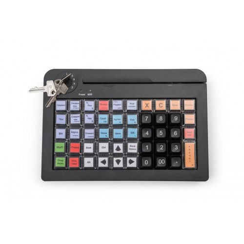 POS клавиатура АТОЛ KB-50-U (rev.2) черная c ридером магнитных карт на 1-3 дорожки купить в Бийске