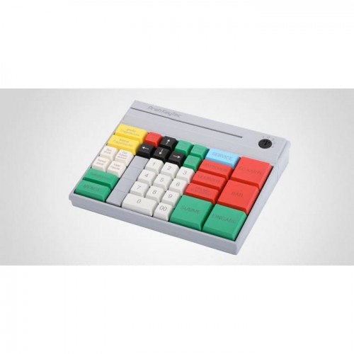 POS клавиатура Preh MSI 60, MSR, без ключа, цвет белый, USB, лазерная гравировка, раскладка SET10 купить в Бийске